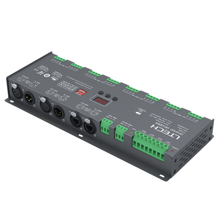 24CH CV DMX UL-Listed LED Decoder LT-924-OLED 24CH CV DMX UL-Listed LED Decoder LT-924-OLED